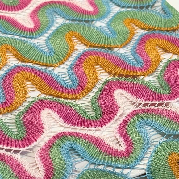 Gianni Bini GB Miss Mini Dress Crochet Spaghetti Strap Colorful Boho Party XXL - Picture 6 of 10